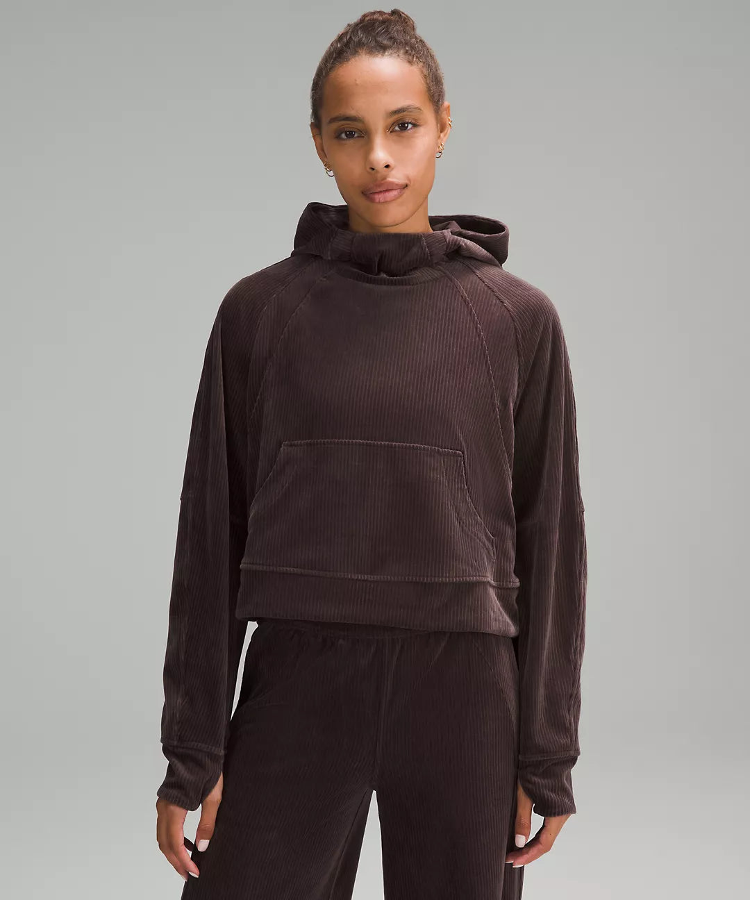 Scuba Oversized Hoodie Velvet Cord