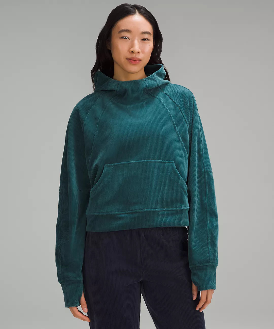 Scuba Oversized Hoodie Velvet Cord