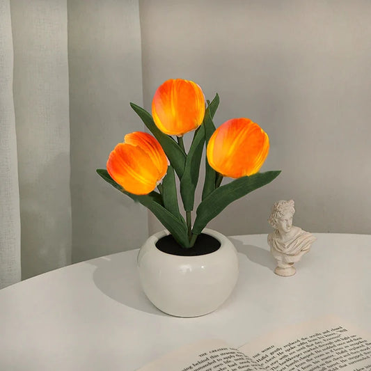 Orange Tulip Dreamlight Table Lamp