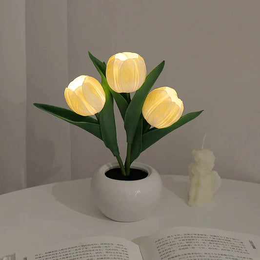 Yellow Tulip Dreamlight Table Lamp